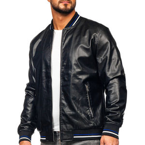 Veste en cuir de mouton véritable à la mode, en toile, pour homme, hiver, chaude, coupe-vent, imperméable, respirante, style vintage - Product Image 3