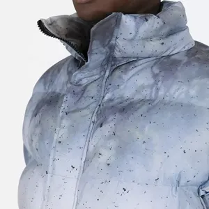 Veste matelassée formelle imperméable unisexe printemps/hiver avec logo et couleur personnalisés coupe-vent - Product Image 4