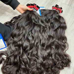 Noir vietnamien en vrac couleur extension de cheveux naturel ondulé prix de gros de l'usine disponible en stock maintenant - Product Image 1