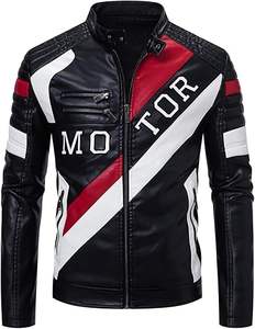 Veste de camionneur à capuche en simili cuir pour homme, style tendance, vente en gros, dernier modèle, doublure en sherpa, veste en cuir classique 2024 - Product Image 1