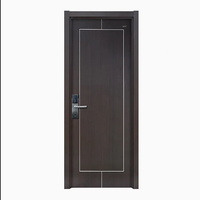 Porte d'entrée décorative haut de gamme en acier de classe A pour villa, grille verticale minimaliste, bien étanche, pour extérieur