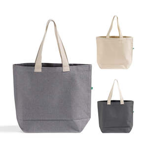 Large Size Recycled PP Tote <b>Bag</b> Eco-Friendly Daily Food Advertising Gift Use <b>Long</b> Handle Beach <b>Bag</b> Dark Gray Color Tote <b>Bag</b> - Product Image 1