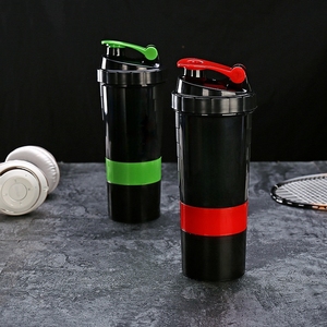 BPA Free Double Layer Sport <span class=keywords><strong>Shaker</strong></span> para Liquidificador Garrafa Custom Gym Plastic Gym Container para Proteína para Camping - Product Image 3