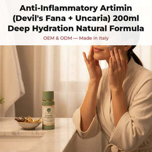Devil's Fana + Uncaria Artimin 200ml Fórmula Hidratante Corporal Antiinflamatoria Natural OEM Marca Privada Italia RedMoringa - Product Image 2