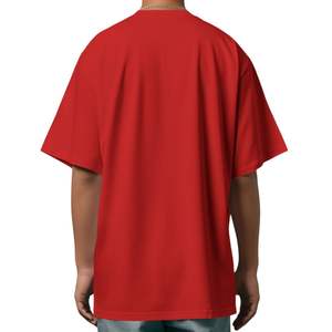 T-shirts Manille 100% coton imprimés personnalisés pour hommes maillot tissé Anti-rides Logo 220 grammes poids Style décontracté modèle INS - Product Image 5