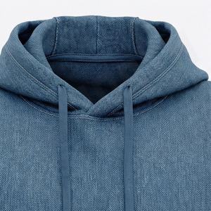 Hoodie surdimensionné élégant pour homme, design vintage délavé avec poche avant, confortable, personnalisable pour l'hiver. - Product Image 4