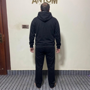 ชุดวอร์มผ้าฝ้ายพิมพ์ลายพัฟกับแสงแดดสำหรับผู้ชายกางเกงขาบานออกแบบได้ตามต้องการ - Product Image 2