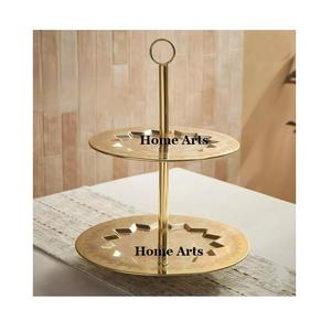 Juego de 2 soportes para pasteles de diferentes tamaños, soporte para dátiles de chocolates de forma redonda de acero inoxidable del fabricante en la India - Product Image 4