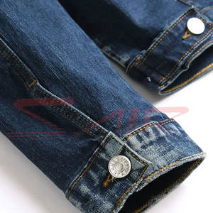 Chaqueta de mezclilla de invierno de peso pesado de diseño personalizado, ropa de calle transpirable, relleno de algodón grueso, opción de talla grande, lona informal - Product Image 6