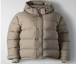 Chaqueta de cuero con patrón de cuello redondo para hombre 2024, transpirable, impermeable, estilo Hip Hop, lona cómoda para invierno, servicio OEM al por mayor - Product Image 1