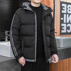 Veste d'hiver décontractée pour homme en cuir d'agneau véritable de haute qualité, épaisse, fermeture éclair, poches avant, design respirant - Product Image 2