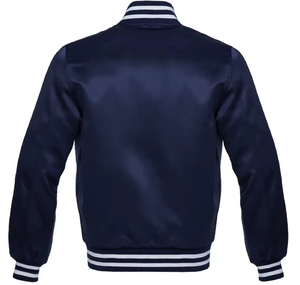 2024 chaqueta de vuelo de invierno para hombre de alta calidad transpirable satén High Street Style Bomber diseño personalizado 4XL chaqueta acolchada de satén - Product Image 3