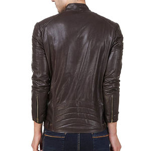 Chaqueta de Cuero de Cordero Genuino para Hombre de Alta Calidad, Personalizable con Logotipo en la Parte Delantera, Chaqueta Pakistaní para Hombre - Product Image 6