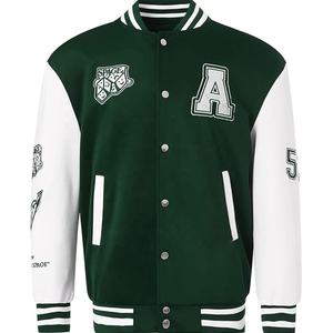 OEM Haute Qualité Chenille Broderie Hommes Collège Personnalisé Baseball Bomber Letterman Culture Applique Toile Imperméable Boxy Fit - Product Image 6