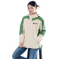 Veste coupe-vent abordable 100% polyester à séchage rapide durable tissu doux idéal pour les uniformes expédition rapide