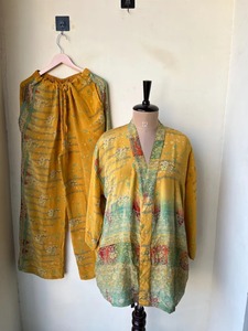 เซ็ตชุดนอนกิโมโนและชุดนอนผ้าไหมชุดนอนผ้าไหมสำหรับผู้หญิงชุดนอนผ้าไหมผ้าเครป - Product Image 4