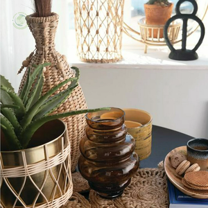 Vase avec glands et graines Fabriqué au Vietnam Matériau écologique pour la décoration intérieure et la décoration de la vaisselle En gros - Product Image 3