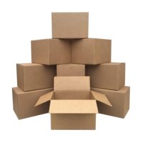 Prix de gros Carton ondulé brun moyen personnalisé de grande taille stockage emballage postal paquets d'expédition boîtes de déménagement