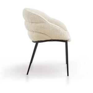 Modern Fabric Hotel <b>Chair</b> Upholstered Accent Armchair Metal Legs Lounge Seating <b>Stackable</b> for Bedroom <b>Dining</b> Apartment Villa - Product Image 5