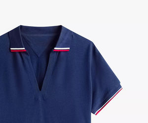 Camisetas Polo Premium para Mujer 2026, Algodón Orgánico Ecológico, Corte Ajustado, Cuello en V Abierto, Cuello Camisero, Personalizable, MOQ Bajo - Product Image 2