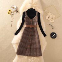 Robe Élégante à Manches Longues Évasée pour Femme, Style Décontracté Haut de Gamme, Fabriquée en Inde
