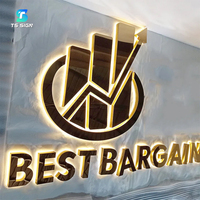 Letras de Canal con Retroiluminación LED de Alta Calidad para Uso Comercial Seguro en Exteriores, Letrero Luminoso con Nombre de Empresa para Fachada de Tienda