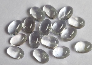 Topaze Blanche Naturelle Ovale 5x7mm Cabochon-Topaze Blanche Lâche de Qualité Supérieure - Product Image 5