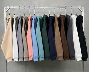 Sweats à capuche vierges en vrac pull-over sweat-shirt en coton uni logo personnalisé fourniture en gros de vêtements d'hiver unisexe directe d'usine - Product Image 5