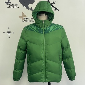 Veste matelassée personnalisée pour homme avec logo OEM, veste d'hiver décontractée avec fermeture éclair, traitement enduit, teinture unie, veste en duvet, livraison DDP - Product Image 4