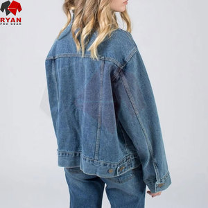 Veste en jean décontractée pour femmes, fabricant, logo personnalisé, OEM, ODM, veste en jean pour femmes - Product Image 2