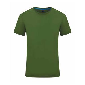 T-shirts basiques à manches courtes à col rond pour hommes Style décontracté en fibre de bambou et coton T-shirts à sonnerie respirante écologiques personnalisés - Product Image 3