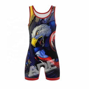 Combinaison de lutte personnalisée en gros pour jeunes, adultes et femmes, à col bas, vêtements de sport personnalisés, combinaison de musculation - Product Image 6