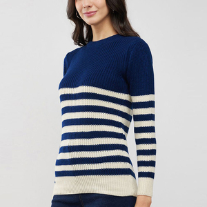 Suéter de punto hecho a mano para mujer para la moda diaria, suéter de lana suave con textura de moda para mujer, suéter clásico - Product Image 3