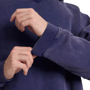 Cuello con capucha Algodón básico Mezclado Diseño único Tela transpirable de buena calidad Liso teñido Lavado ácido Sudadera con capucha para hombre Aspecto informal - Product Image 5