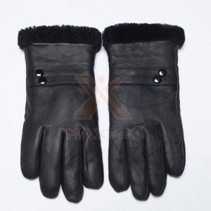Comfortable Unisex Leather Winter Outdoor Fashion <b>Gloves</b> Touchscreen Breathable Design OEM Custom Service Low Price Keeping Warm - Product Image 2