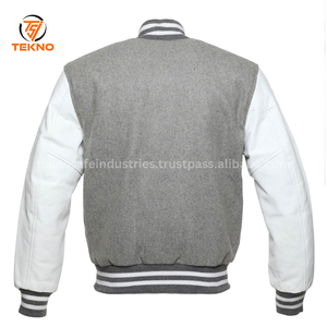OEM personalizado Letterman lana cuero más tamaño de los hombres Varsity chaqueta Chenille parches personalizados bordado Logo Varsity chaquetas - Product Image 3