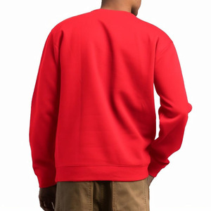 Sweat-shirt d'hiver en molleton doux à col rond pour homme, personnalisable avec logo, en tissu de fitness, mélange de coton respirant, qualité supérieure - Product Image 3