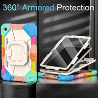 Étui de protection robuste antichoc en PC et silicone avec support pour tablette Samsung Galaxy Tab A11 Plus A9 Plus 11 pouces