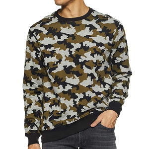 2024 último diseño esencial de alta calidad para hombres sudaderas de cuello redondo estampado personalizado 100% tela polar de algodón invierno sólido - Product Image 4