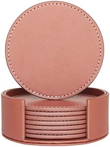 4 sous-verres en cuir PU avec support léger pour la protection de la tasse de table pour le café pour les tables - Product Image 4