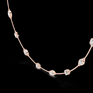 Bijoux de conte d'étain Moissanite diamant or 22 carats perle papillon éléphant pendentif collier bijoux style de charme - Product Image 2