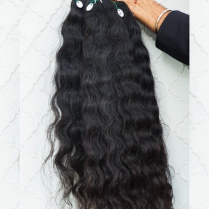 Extensions de cheveux humains vierges Remy cambodgiens, ondulés, avec des mèches doubles cousues à la machine et une fermeture - Product Image 5