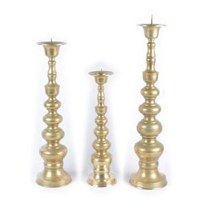 Juego de diseño atractivo de 3 portavelas con acabado brillante, soporte de vela para boda, Hotel, hogar, restaurante, uso - Product Image 1