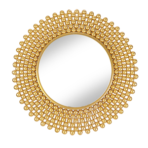 Nuevo espejo de pared de forma redonda de diseño moderno de lujo para decoración del hogar disponible a precio a granel espejo de pared - Product Image 3