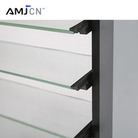 Nouvelle conception de fenêtres à persiennes en aluminium pour les portes et fenêtres d'usine, conception personnalisée de fenêtres à persiennes en bois pour les salles de bain résidentielles, prix