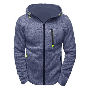 Sudadera con Capucha y Cremallera para Hombre, Corte Entallado, en Tela de Algodón Mezclado, con el Último Diseño y Acabado de Alta Calidad y Comodidad, la Mejor Calidad a Bajo Precio - Product Image 3