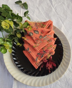 Venta al por mayor lote de servilletas de mesa florales para gofres paño de plato de algodón con tejido de gofres toallas de cocina trapos de limpieza de té absorbentes - Product Image 1