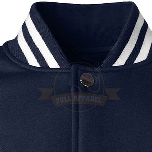 Chaqueta con letras de algodón de Color sólido de nuevo diseño para hombre, ropa de calle cálida de invierno con cuello levantado cómodo, ropa de Color sólido - Product Image 4