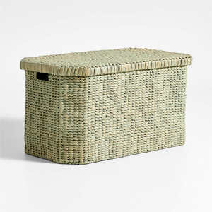 BEST SELLING - 2 Colors Bigsize Storage <b>Basket</b> <b>with</b> <b>Lid</b> and Handles, Clothes & Pillow <b>Basket</b>, Sustainable Storage Container - Product Image 3