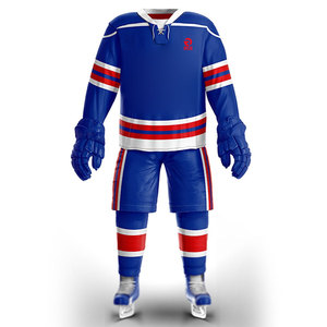 Ensemble d'uniformes de hockey sur glace personnalisés Design d'équipe pro Tissu respirant à séchage rapide pour hommes et jeunes - Product Image 1